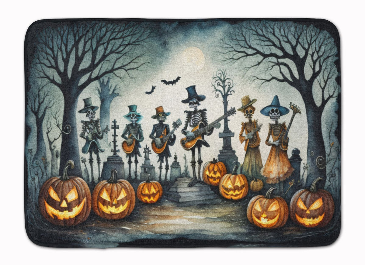 Mariachi Skeleton Band Halloween Floor Mat
