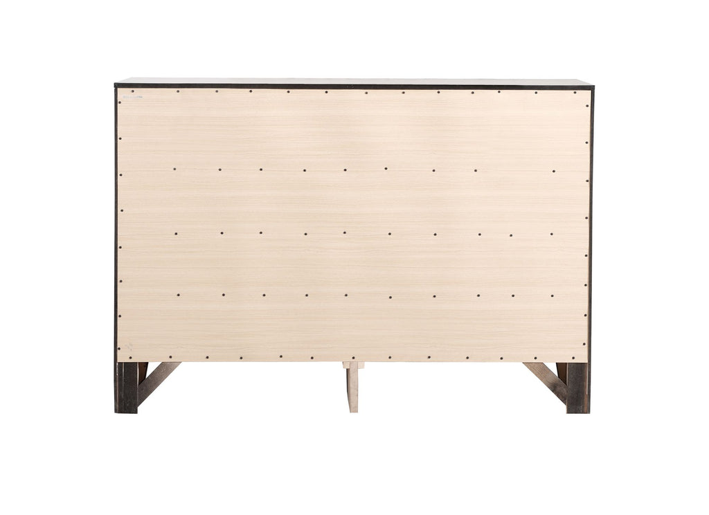 Marilla Black Dresser with Beveled Drawer Fronts