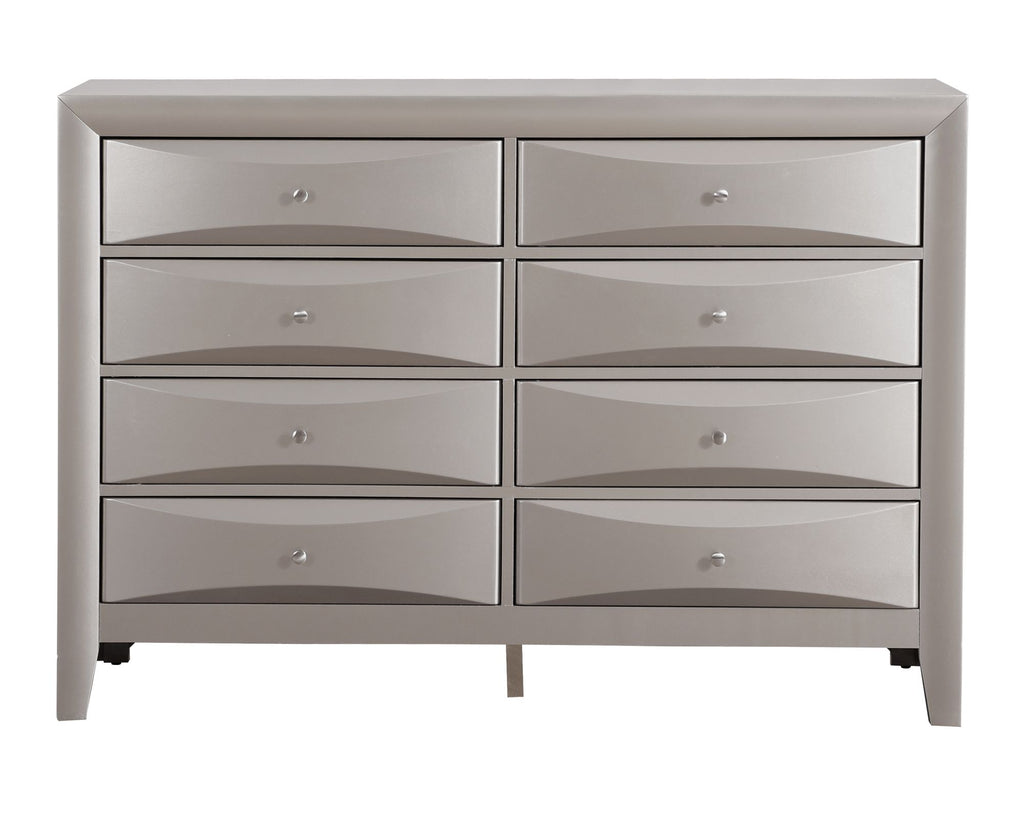 Marilla Silver Champagne Modern Bedroom Dresser