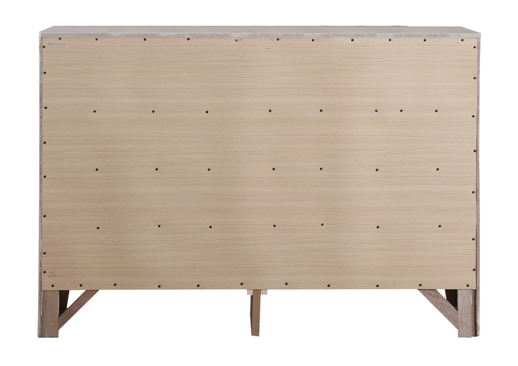 Marilla Silver Champagne Modern Bedroom Dresser