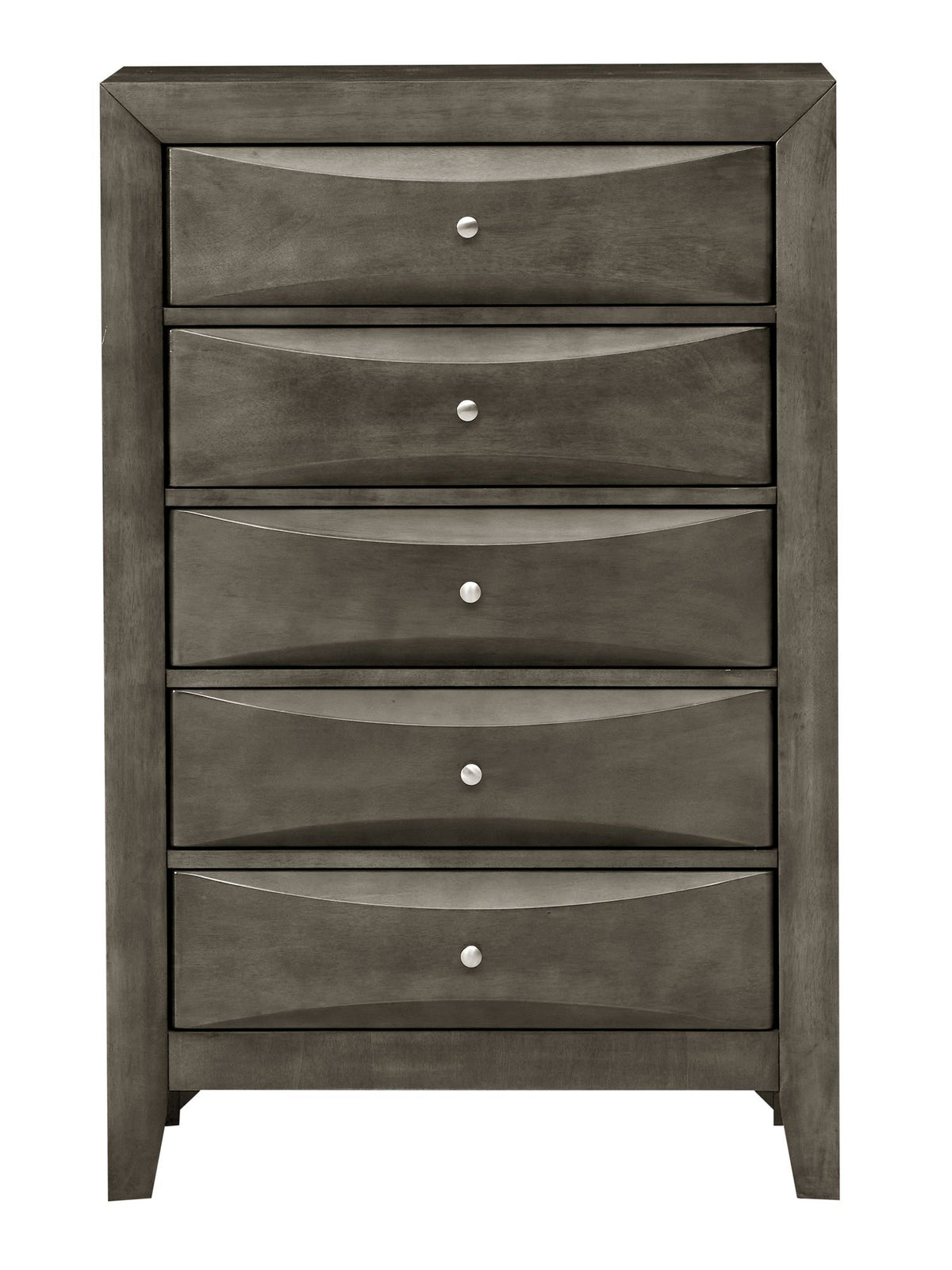 Marilla G1505-CH Chest, Gray – Molded Resin Fronts & Real Wood Veneers