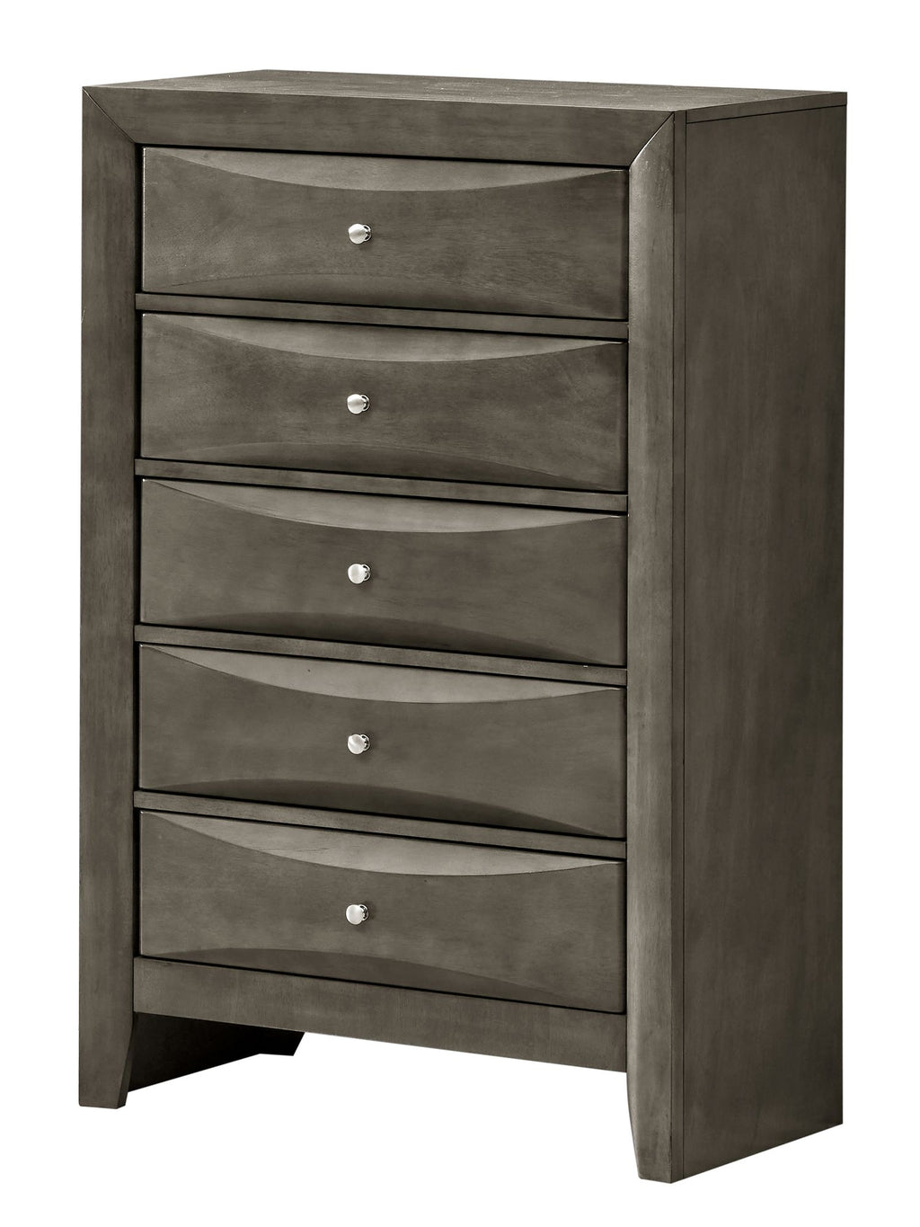 Marilla G1505-CH Chest, Gray – Molded Resin Fronts & Real Wood Veneers