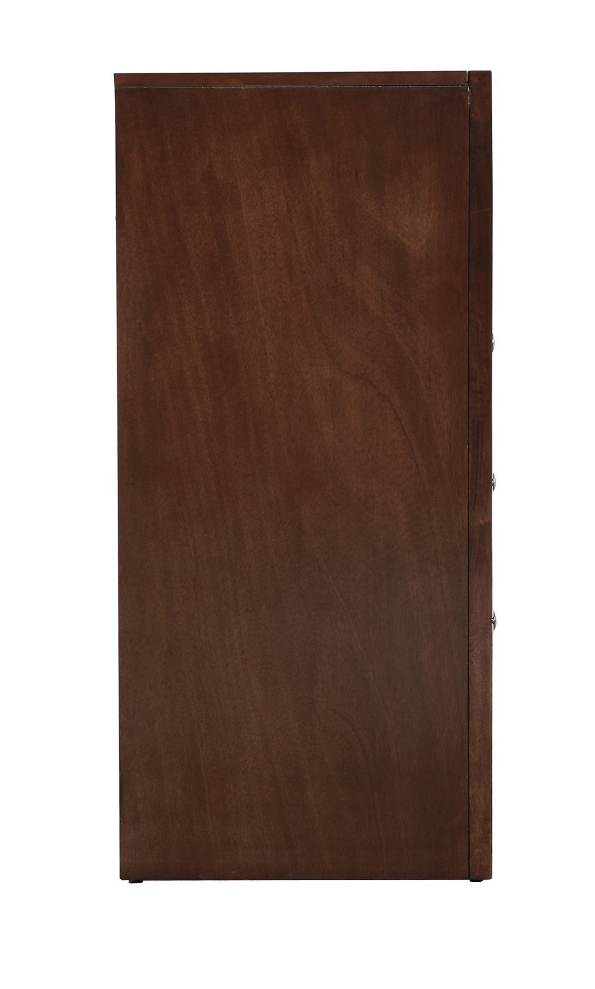 Cappuccino Media Chest with Beveled Drawer Fronts