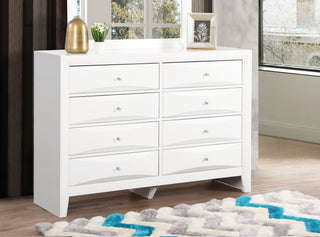 Beveled Front Dresser with Dovetailed Drawers