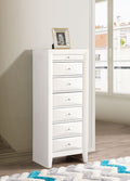 Marilla G1570-LC 7-Drawer Lingerie Chest – White with Dovetailed Drawers