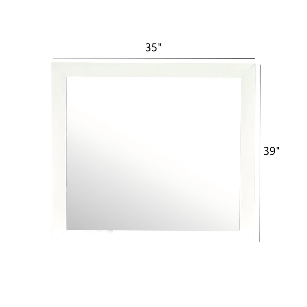 Modern Low-Distortion Mirror for Dresser Mounting