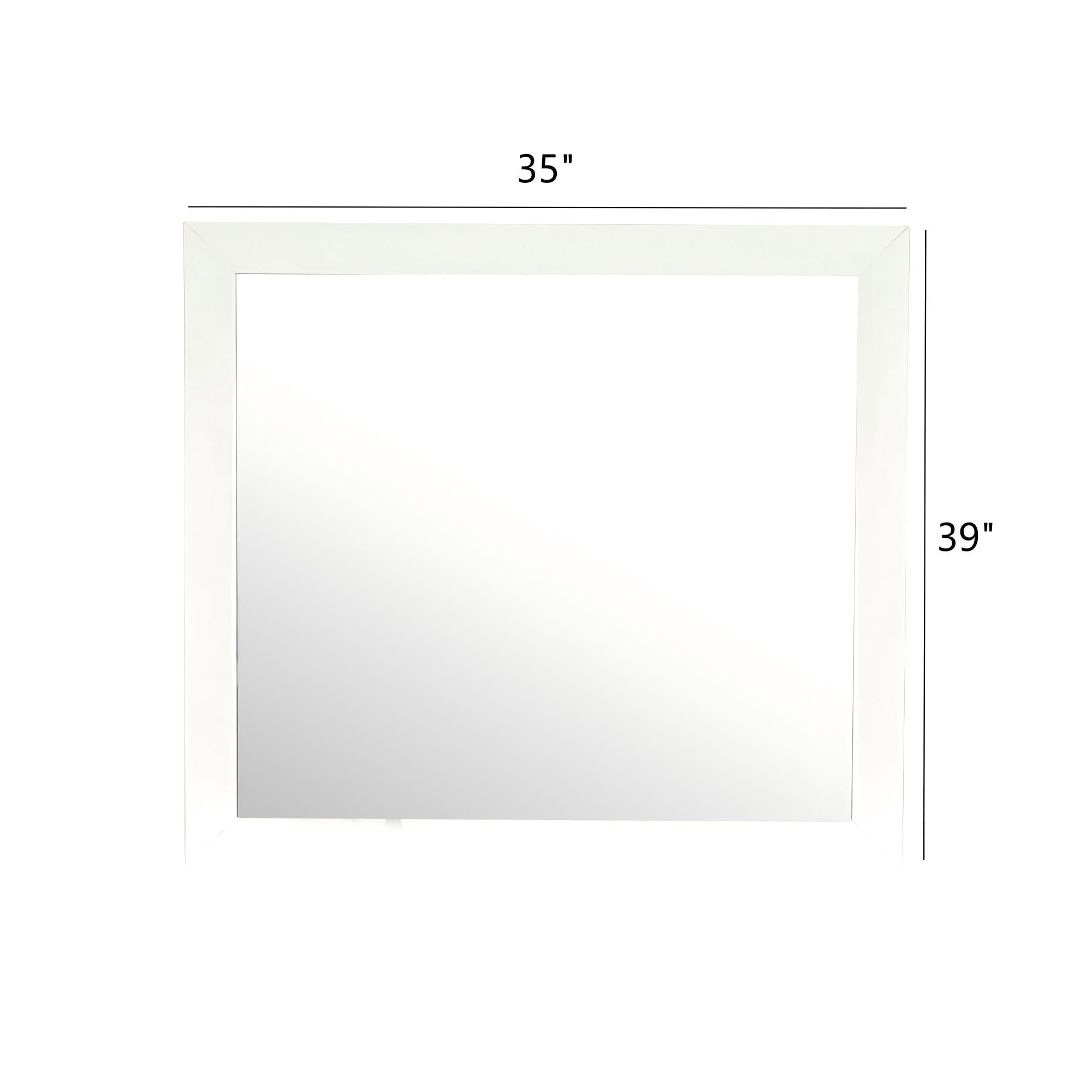 Modern Low-Distortion Mirror for Dresser Mounting