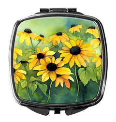 Maryland Black-Eyed Susans Watercolor Compact Mirror