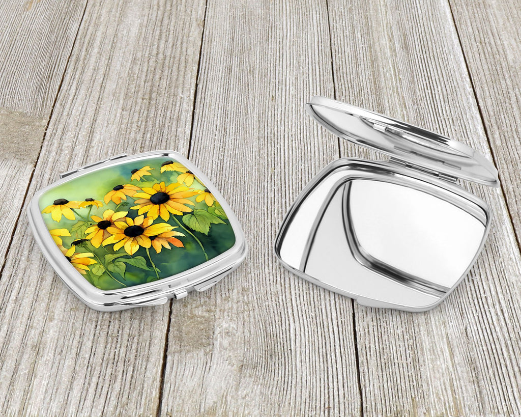 Maryland Black-Eyed Susans Watercolor Compact Mirror