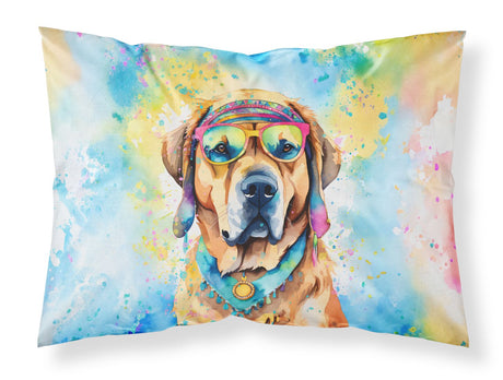 Mastiff Hippie Dawg Standard Pillowcase Lightweight Super Soft Easy Care Decorative