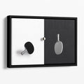 Premium Floating Framed Canvas Art for Home & Office - 12" x 8" / 30cm x 20cm approx / Black