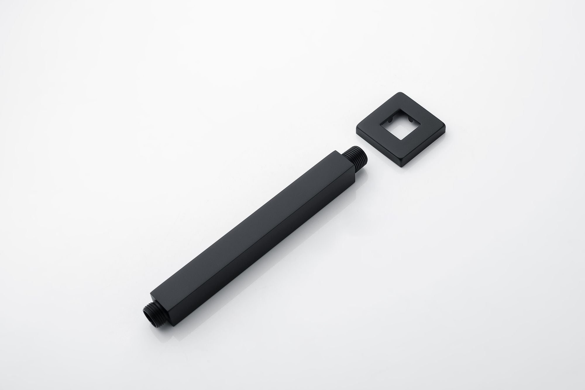 Matte Black Rain Shower System with Three-Outlet Selection