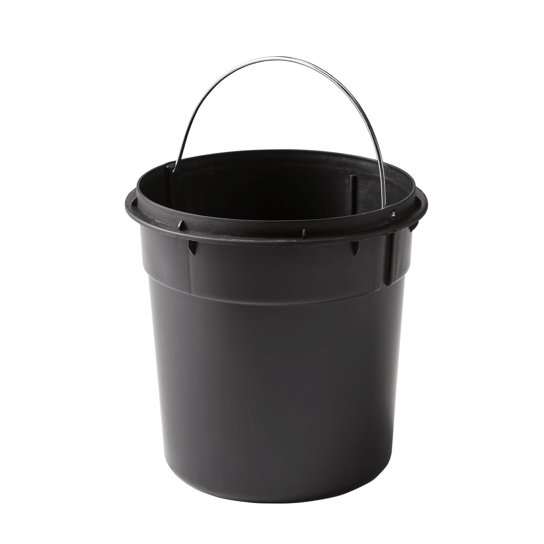 Matte Black Bathroom Waste Basket with Removable Liner