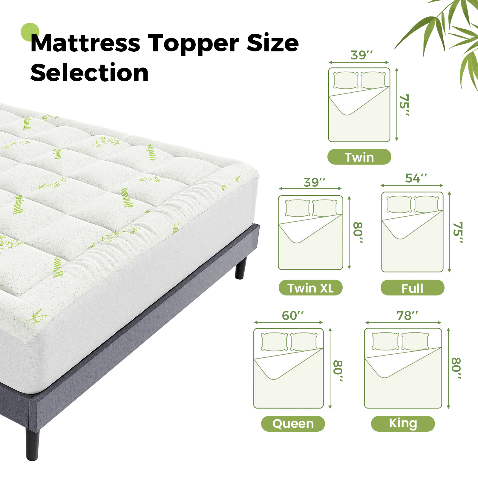 Cooling Deep-Pocket Thickened Mattress Pad