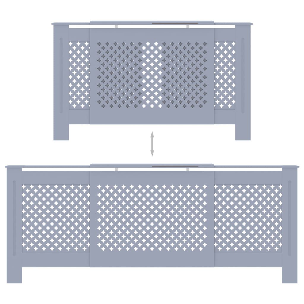Slatted Radiator Cover Cabinet with Shelf