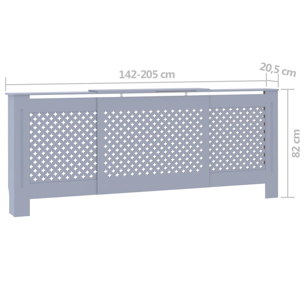 Slatted Radiator Cover Cabinet with Shelf