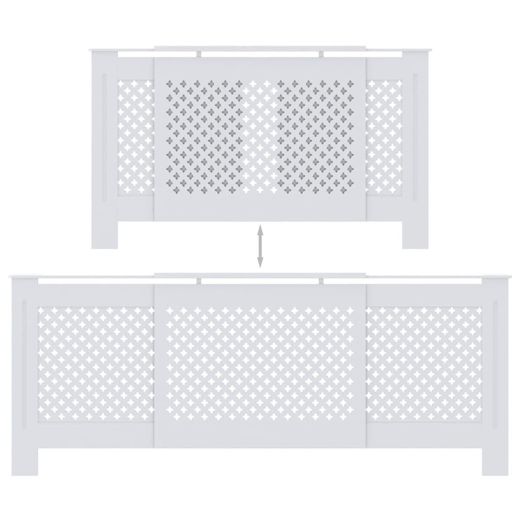MDF Radiator Cover White 80.7
