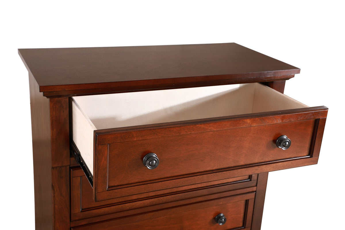 Meade Cherry Chest with Full-Extension Drawers