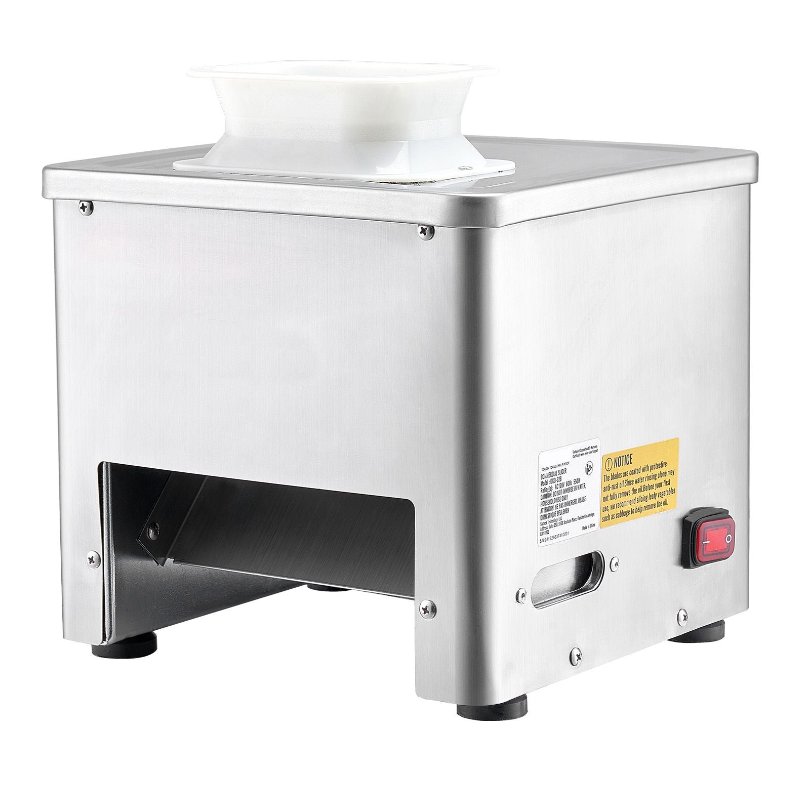 550W Commercial Meat Cutter – Stainless Steel, /h Electric Slicer
