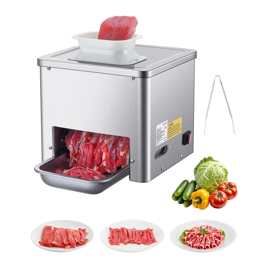 550W Commercial Meat Cutter – Stainless Steel, /h Electric Slicer