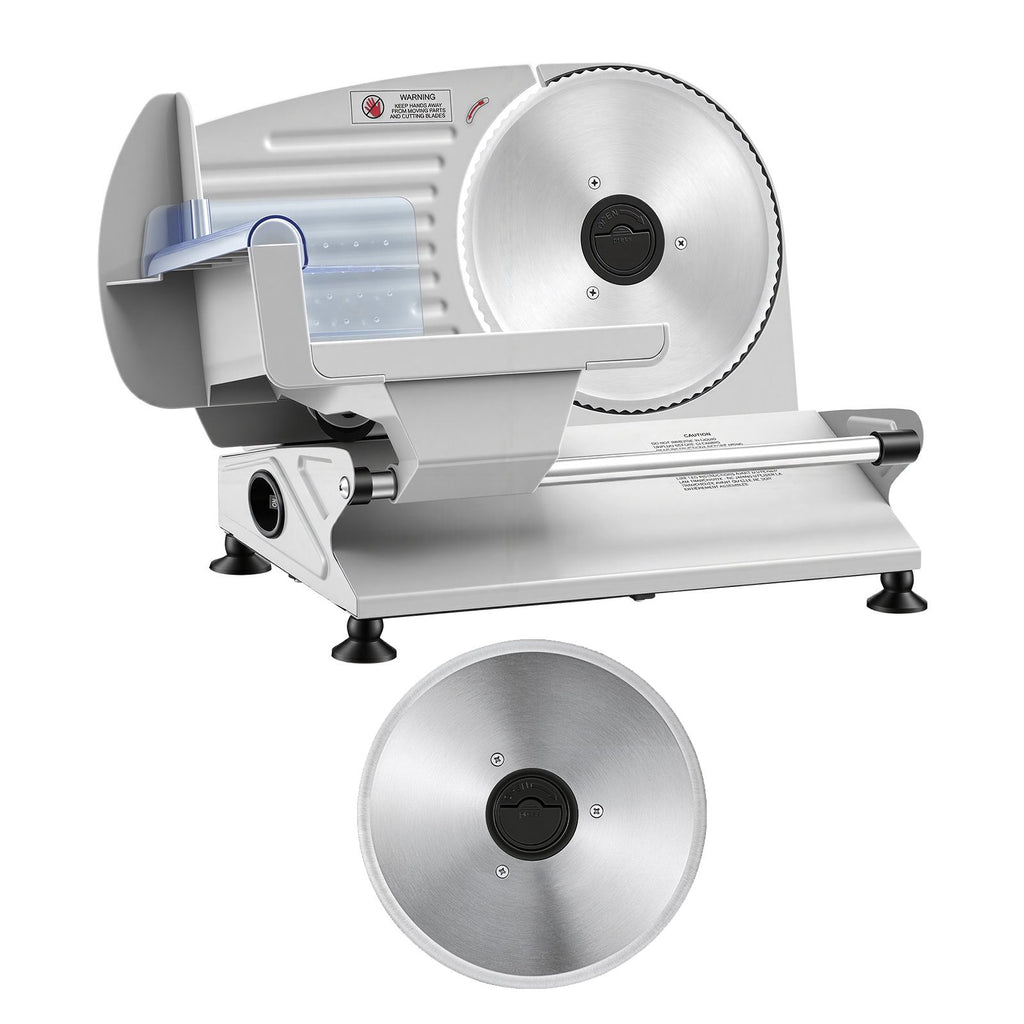 Electric Food Slicer with Dual Blades and Adjustable Cuts
