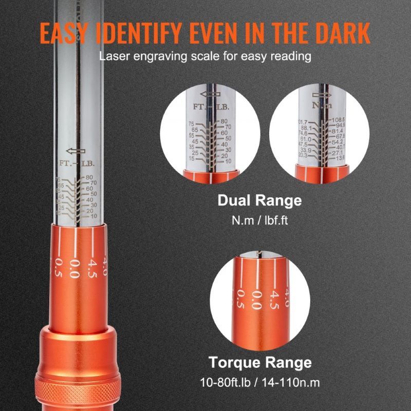 Mechanical Dual-Range Torque Wrench Kit