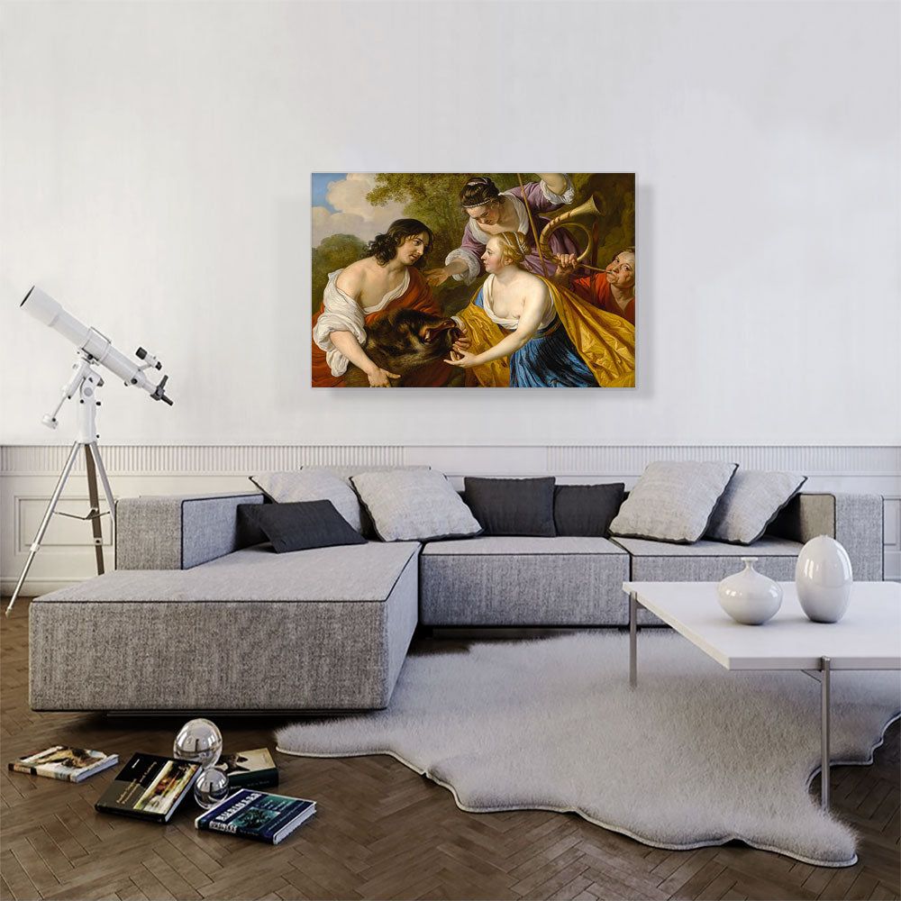 Meleager and Atalanta Narrative Wall Art