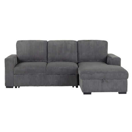 Melody Grey Sectional - Contemporary Design with Plush Cushioning