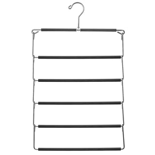 Metal Hanger 5-Tier Non-Slip Space-Saving Multiple Pants Organizer | practical Hangers