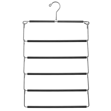 Metal Hanger 5-Tier Non-Slip Space-Saving Multiple Pants Organizer | practical Hangers