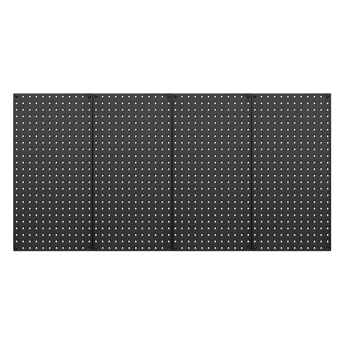 Four-Panel Wall Pegboard Organizer with Accessories