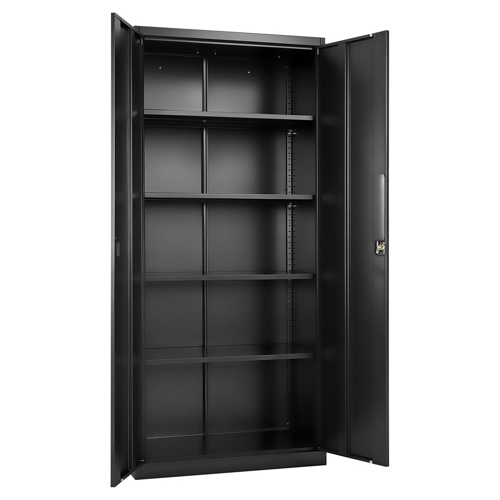 Lockable Storage Cabinet with Adjustable Shelves