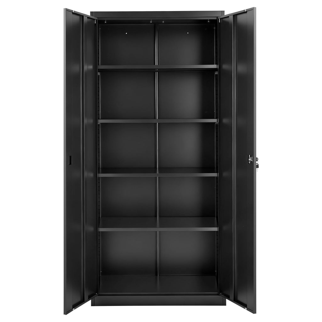 Lockable Storage Cabinet with Adjustable Shelves