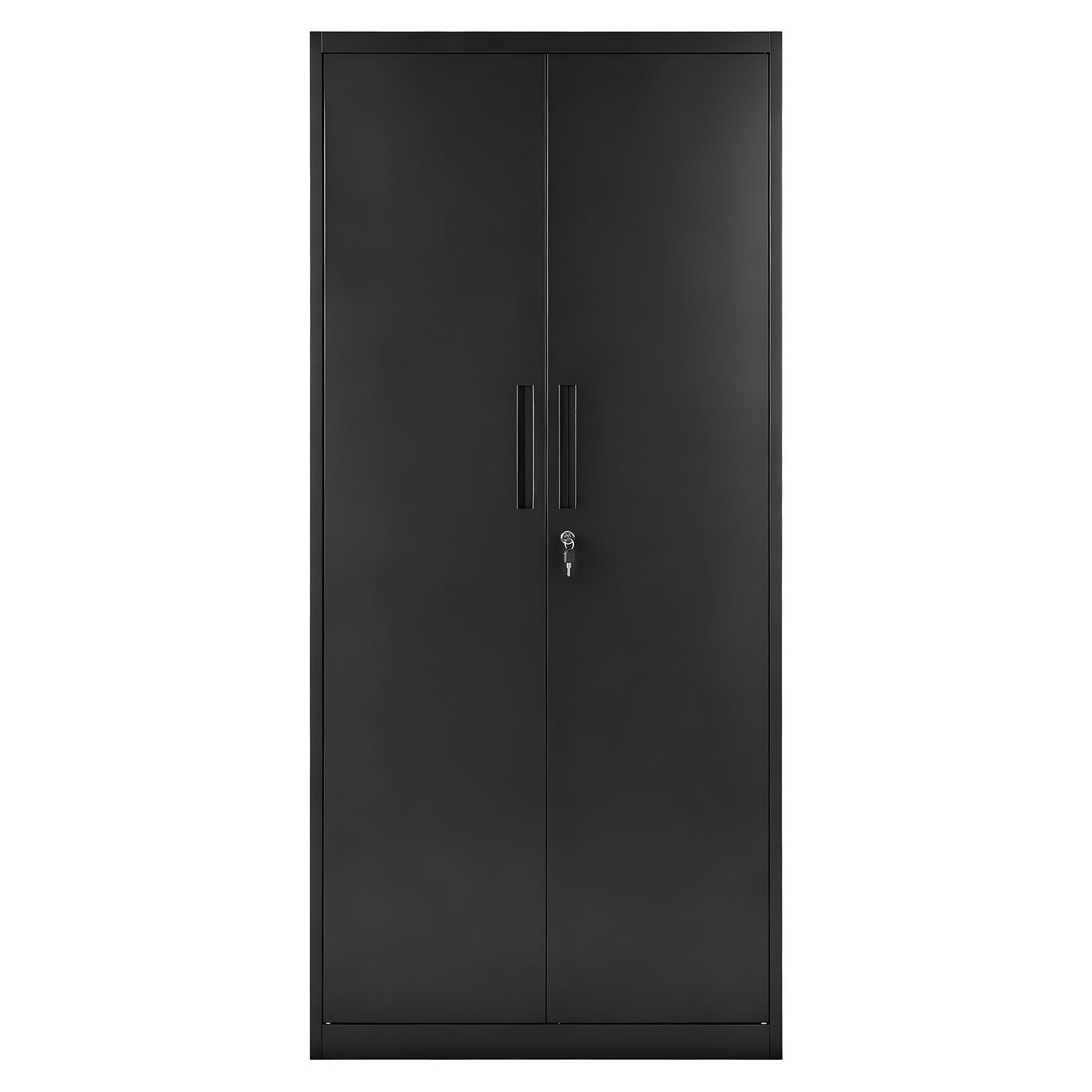 Lockable Storage Cabinet with Adjustable Shelves