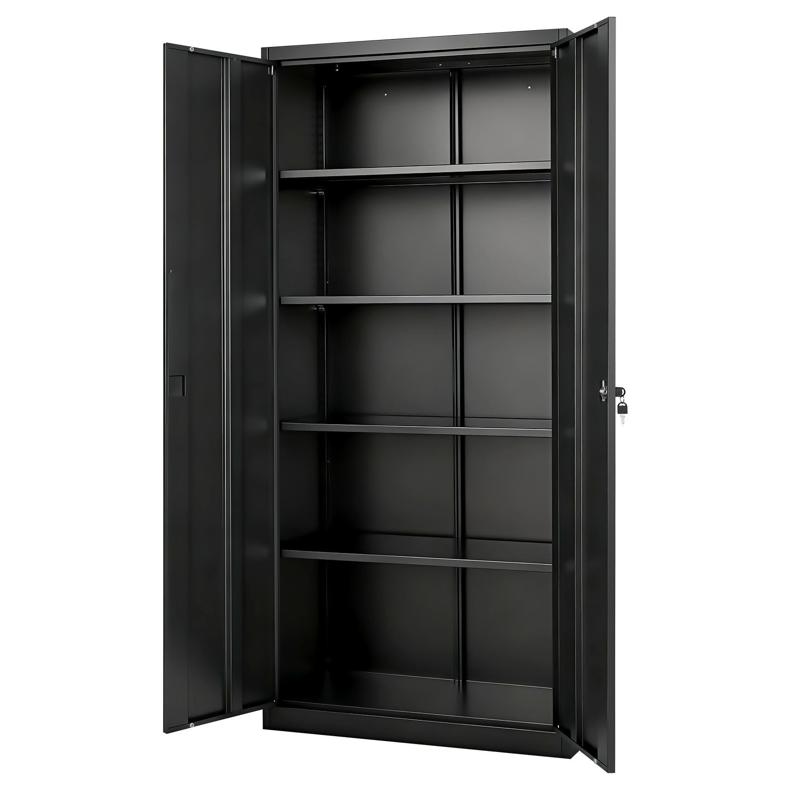 Lockable Storage Cabinet with Adjustable Shelves