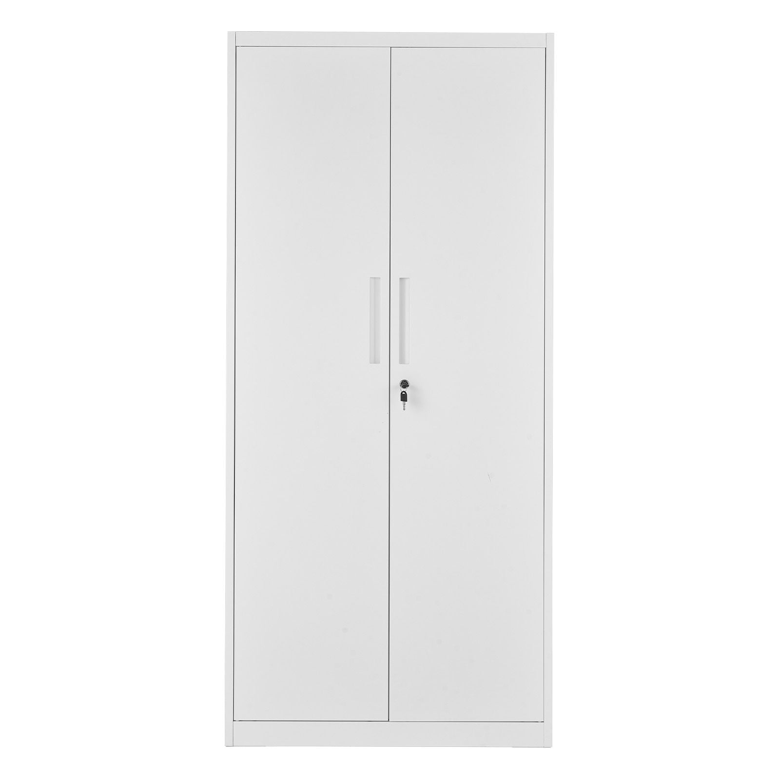 Lockable Utility Storage Cabinet with Adjustable Shelves