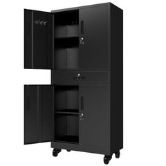 practical Garage Cabinet with Drawer and Pegboard Door
