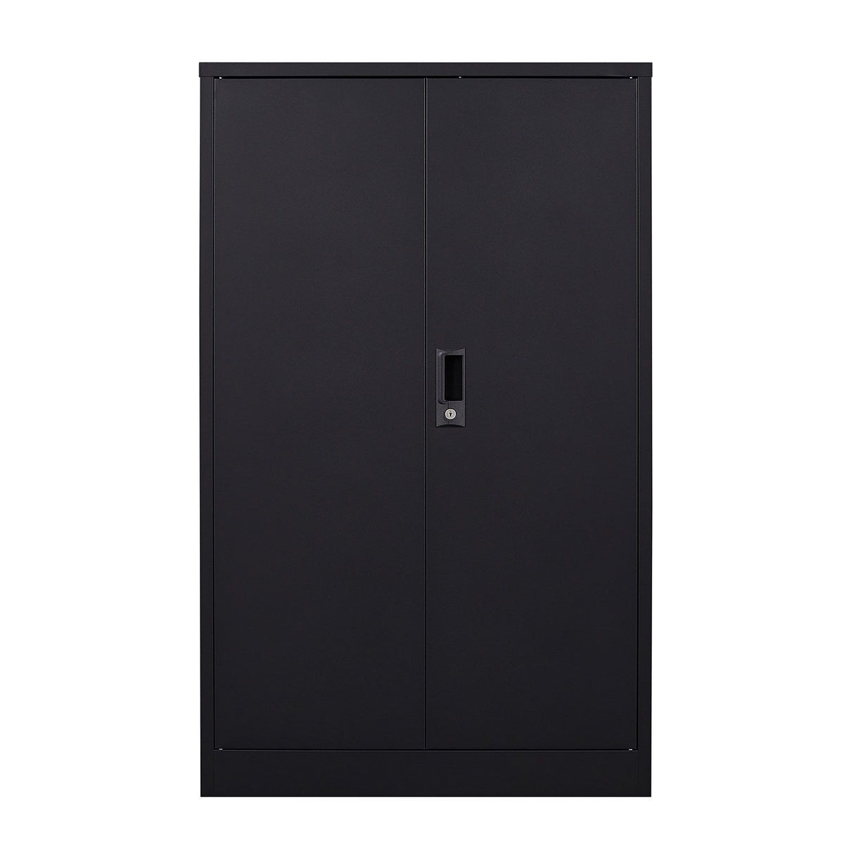 Folding Lockable Storage Cabinet with Adjustable Dividers