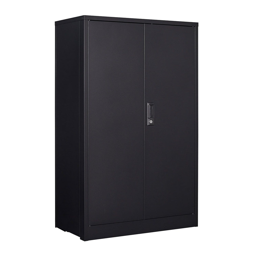 Folding Lockable Storage Cabinet with Adjustable Dividers