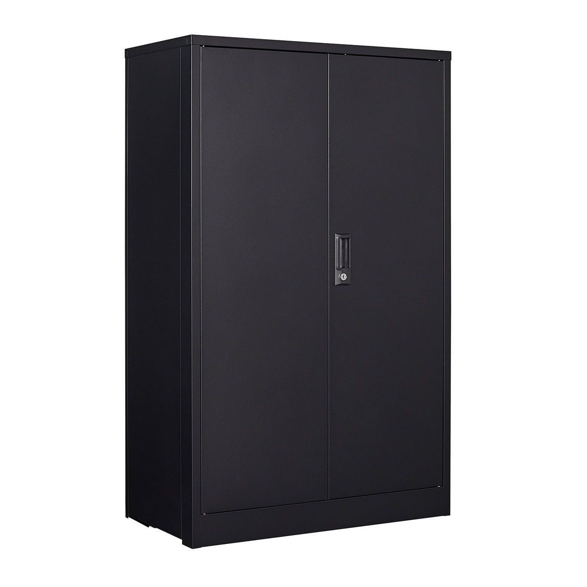 Folding Lockable Storage Cabinet with Adjustable Dividers