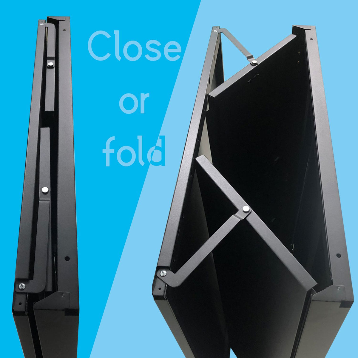 Folding Lockable Storage Cabinet with Adjustable Dividers