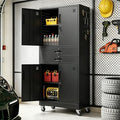 Rolling Locking Cabinet with Pegboard and Drawers