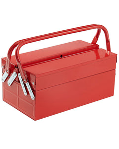 Portable Cantilever Metal Tool Box with Lock Hole