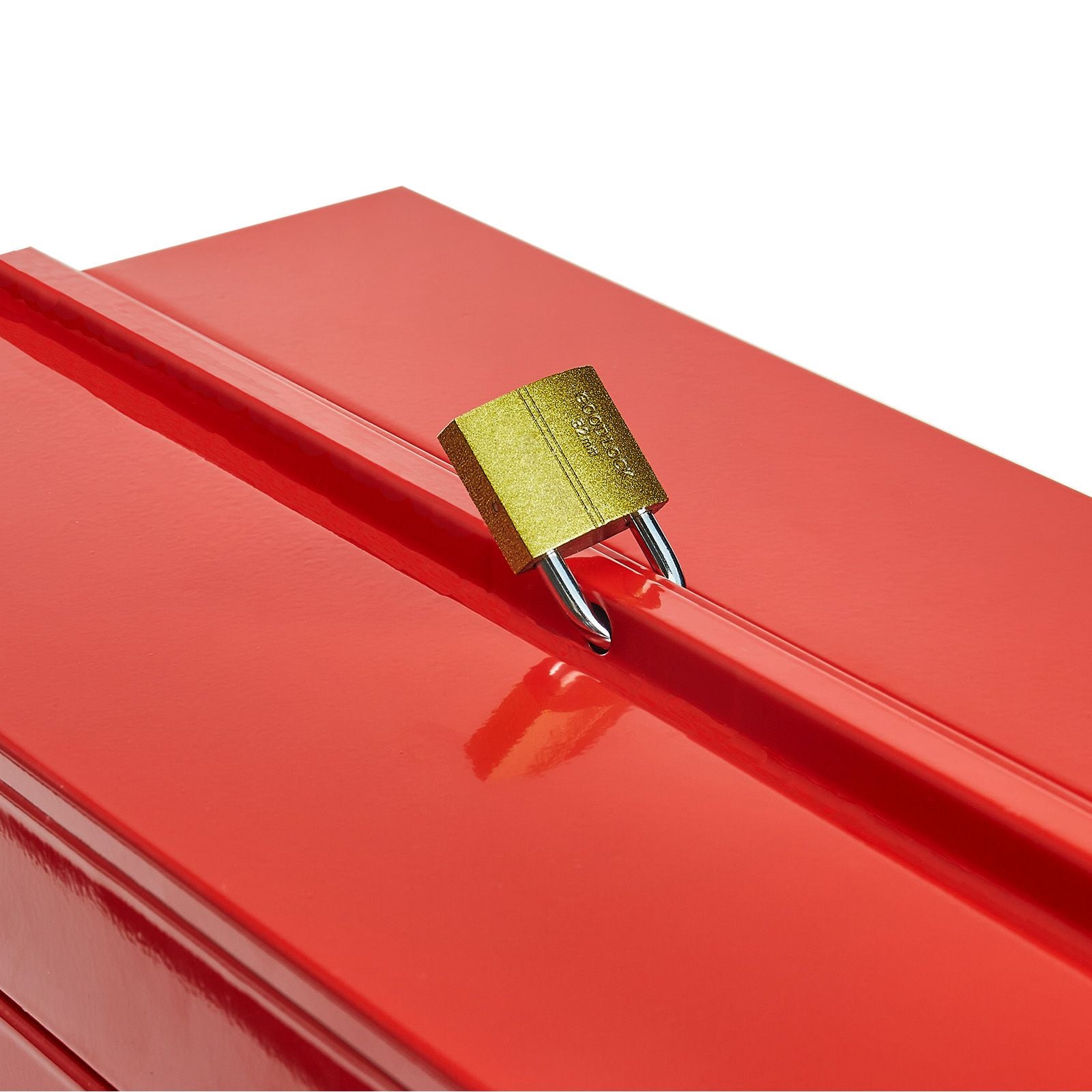 Portable Cantilever Metal Tool Box with Lock Hole