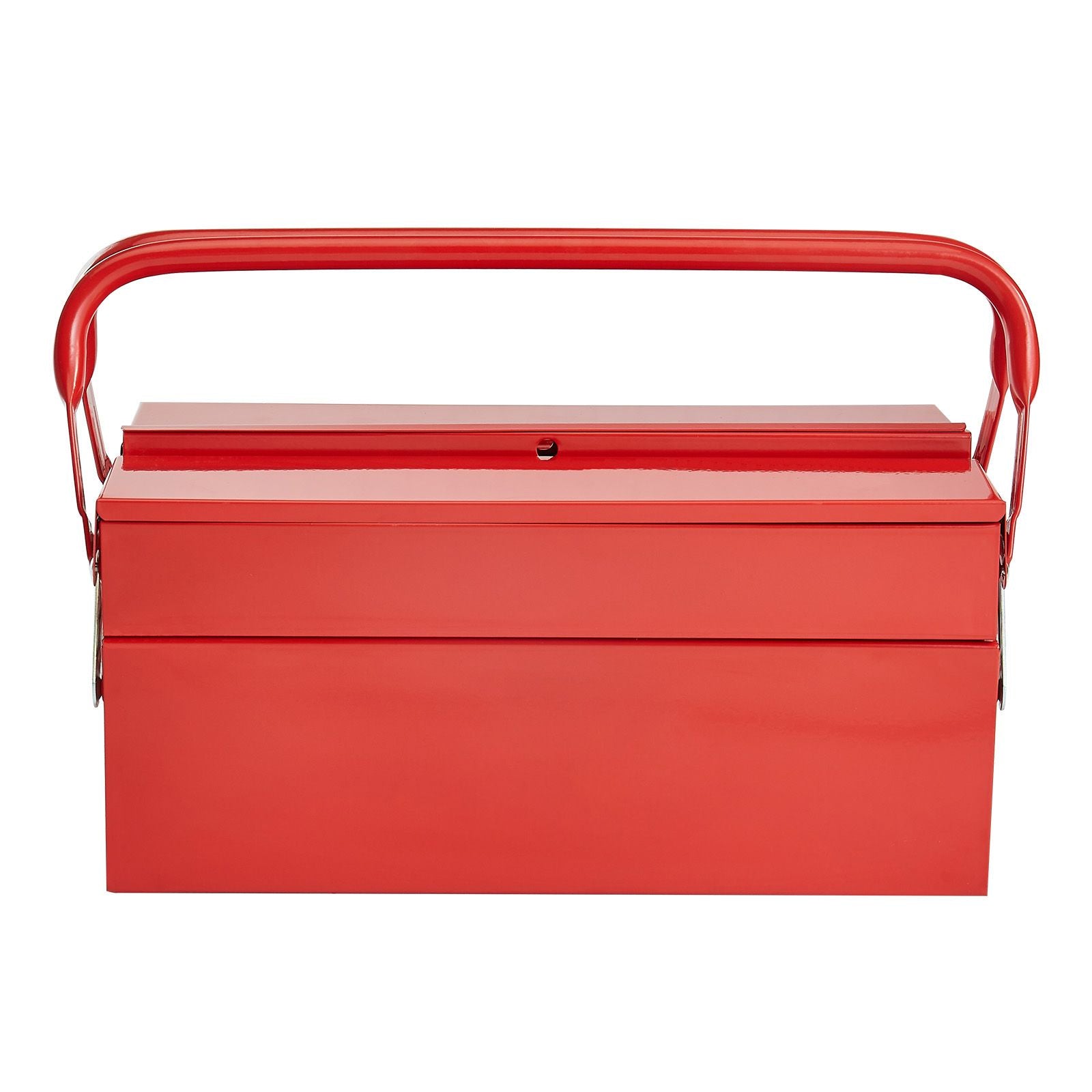 Portable Cantilever Metal Tool Box with Lock Hole