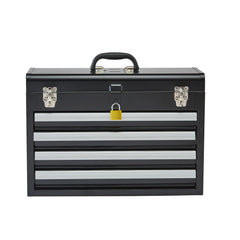 Portable Metal Tool Box with 4 Drawers: Secure, Smooth, everyday