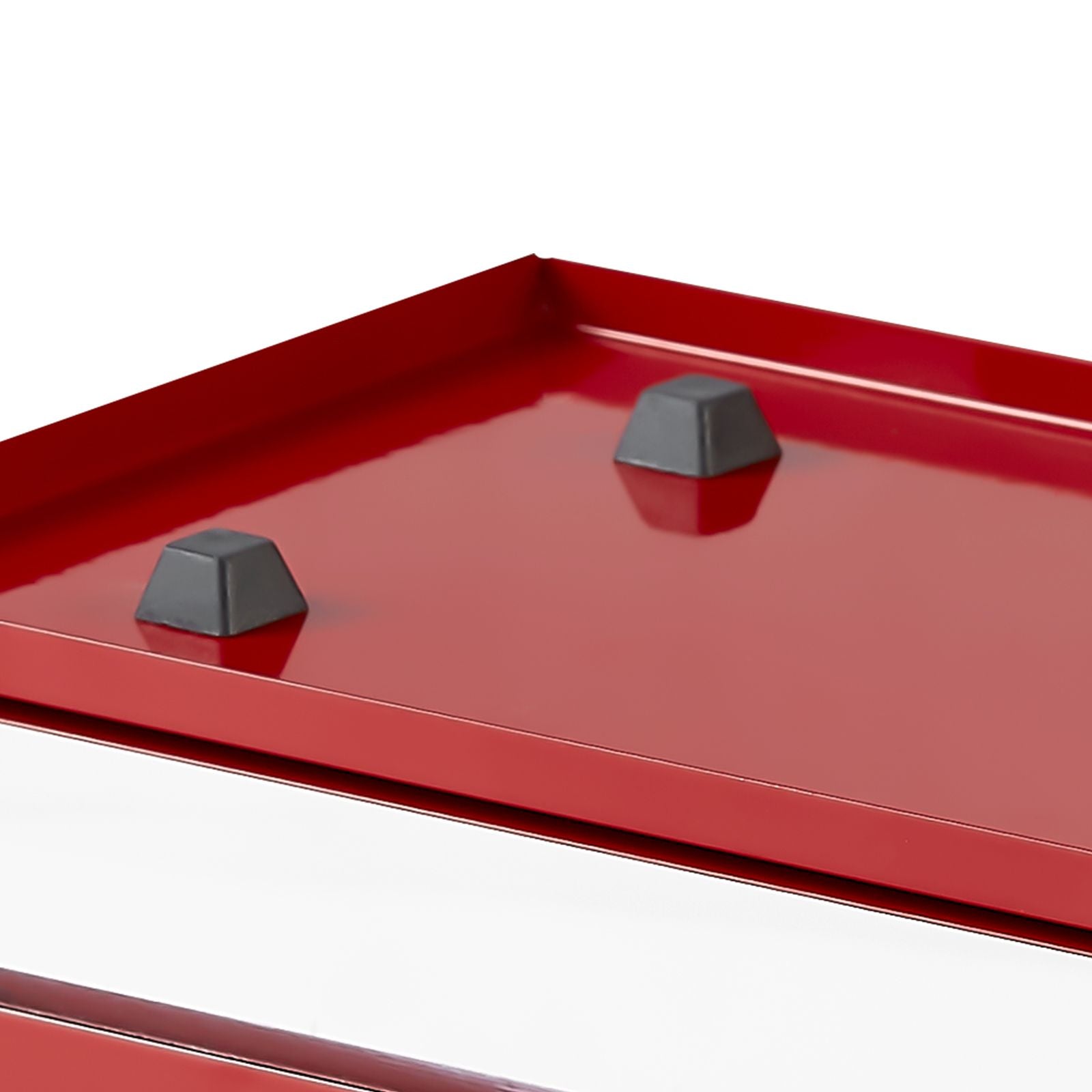 VEVOR Portable Three-Drawer Tool Box in Red