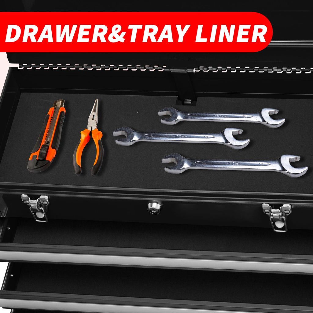 Portable Four-Drawer Tool Chest with Lock