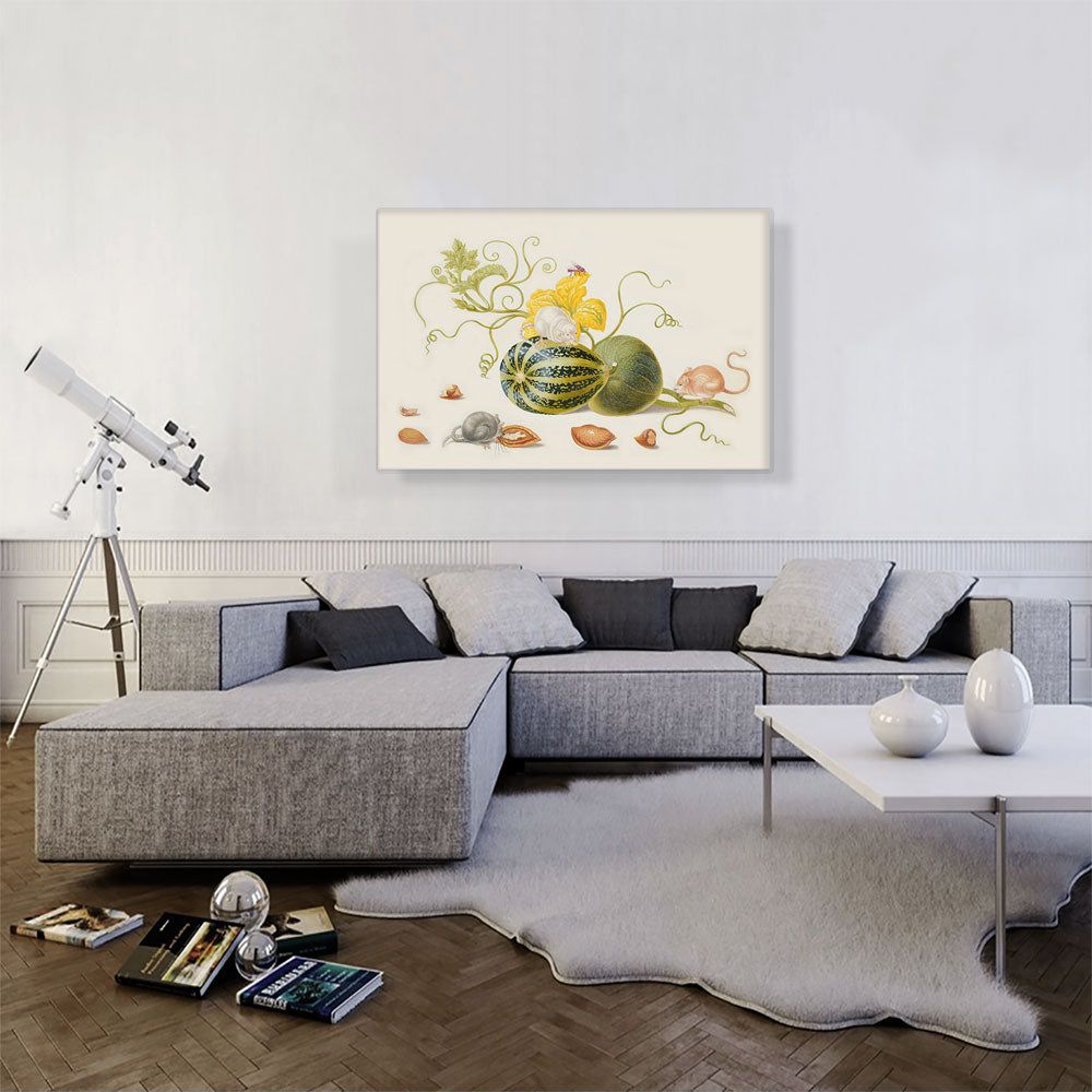 Mice With Squash and Nuts 1705 Wall Art