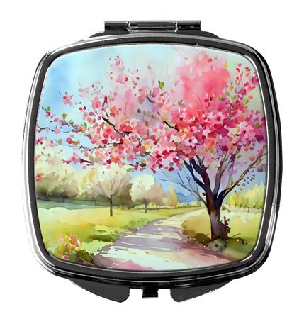 Michigan Apple Blossoms Folding Compact Mirror